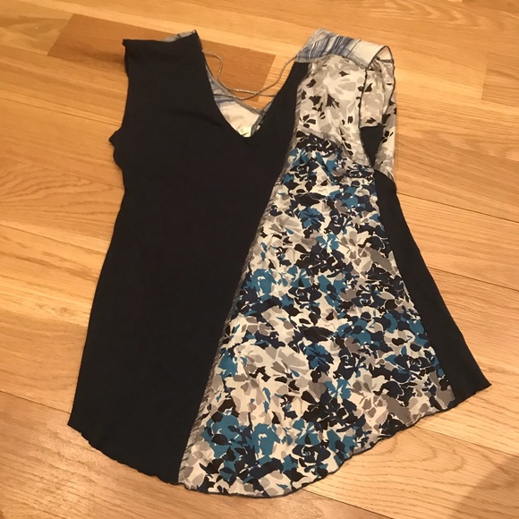 Anthropologie Tiny Cross Back Blues in Blue Motif - Picture 5 of 8